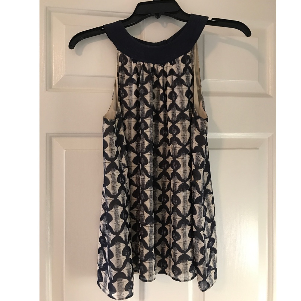 Tory Burch sleeveless bow back blouse